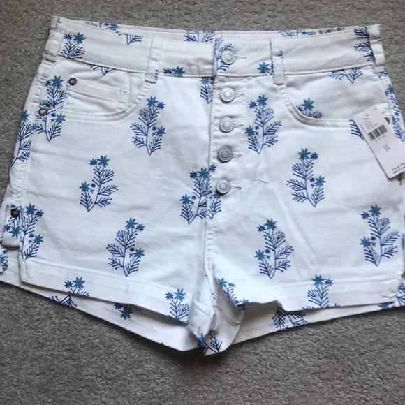 NWT Anthropologie Pilcro Denim Button Fly Shorts 29 - Picture 1 of 4